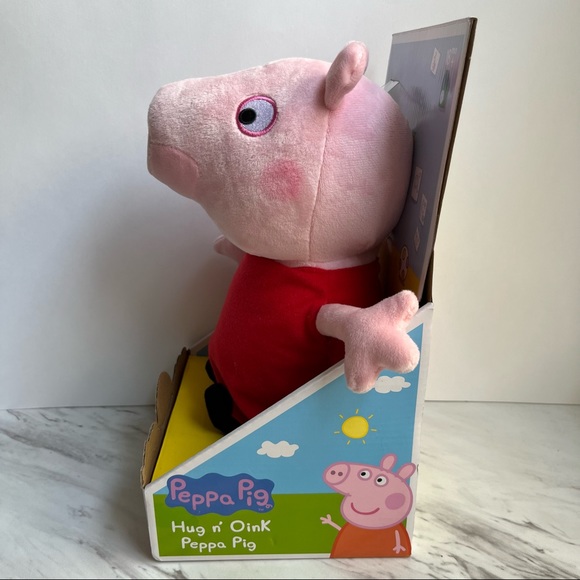 NEW Peppa Pig Hug N' Oink 12" Talking Plush - Picture 5 of 12